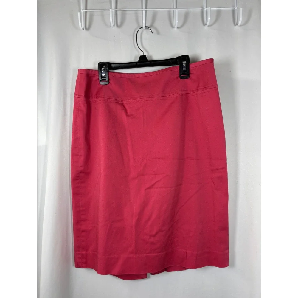 The Limited Womens Raspberry Pink Pencil Skirt Size 8 Side Zip Knee Length